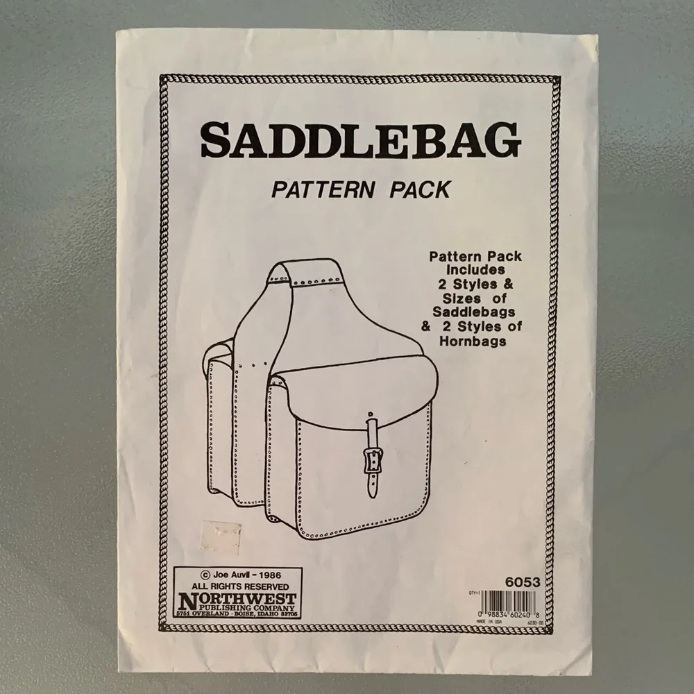 Northwest Leather Saddlebag 2-Pattern Pack, Model 6030-00